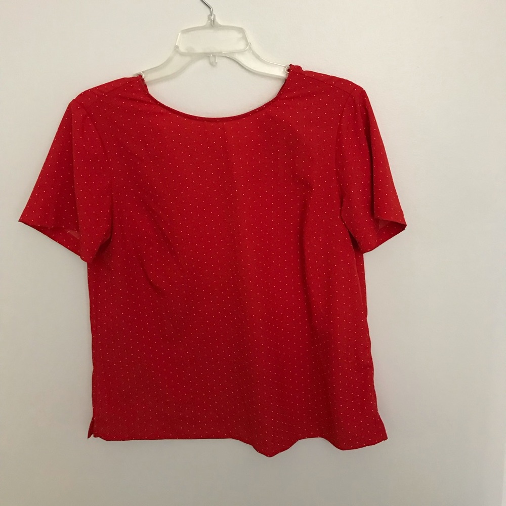 A new day red blouse